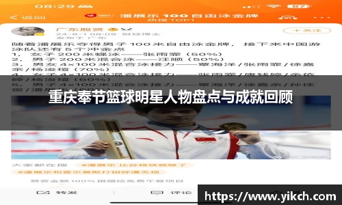 重庆奉节篮球明星人物盘点与成就回顾
